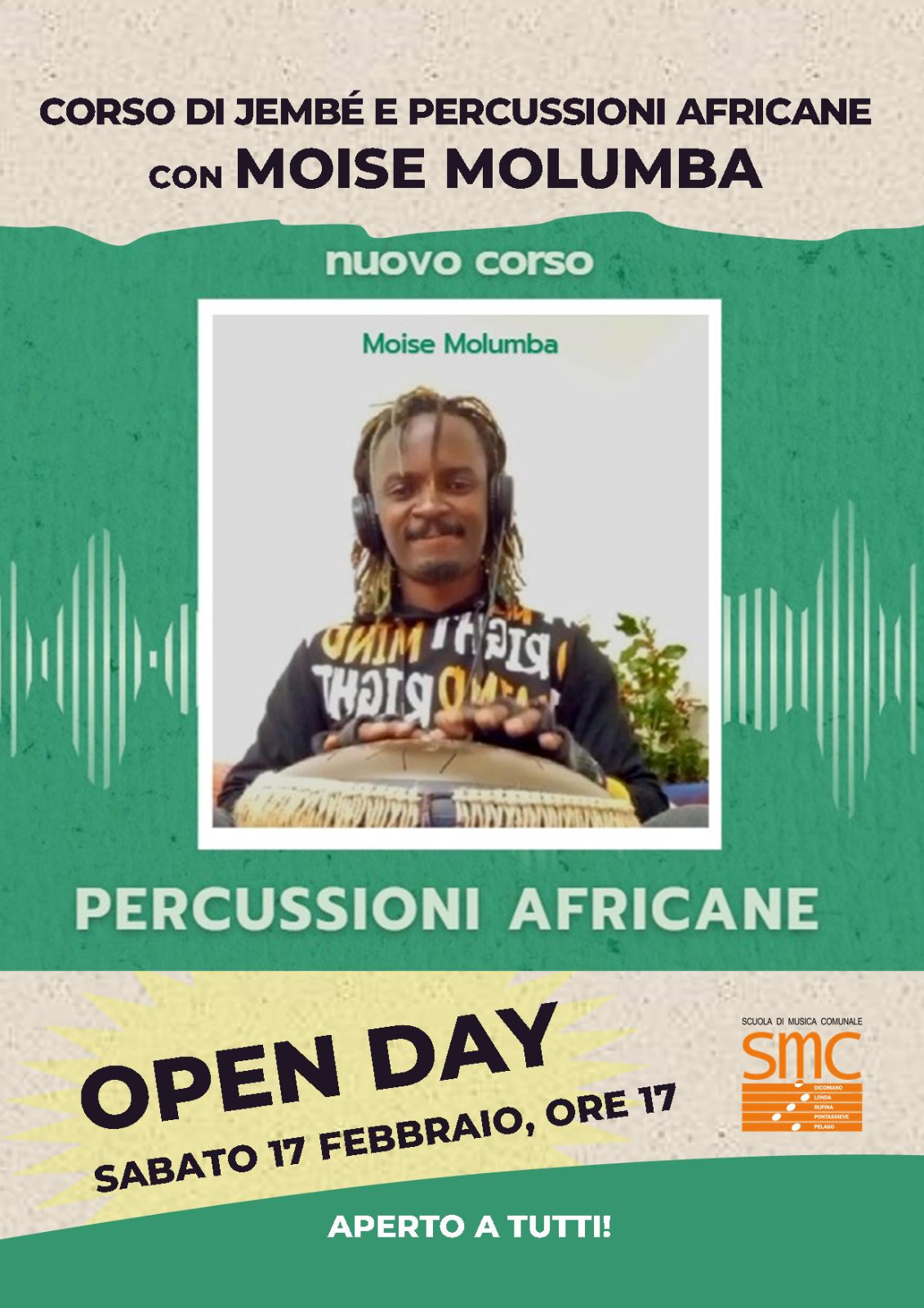 Corso di Djembé e percussioni africane al via